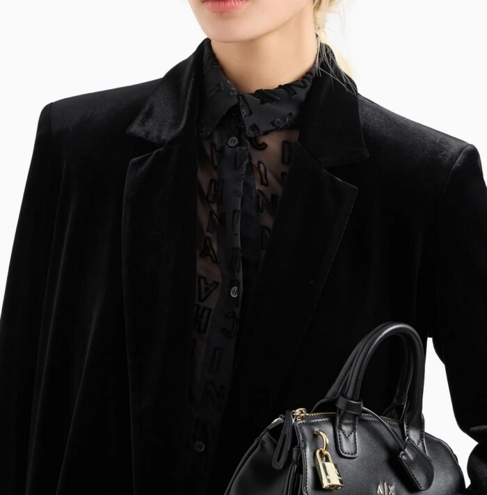 Giacca Elegante Lunga - ARMANI | Exchange - Donna - Art. 6DYG77YJ9WZ11200 - Nero - immagine 4