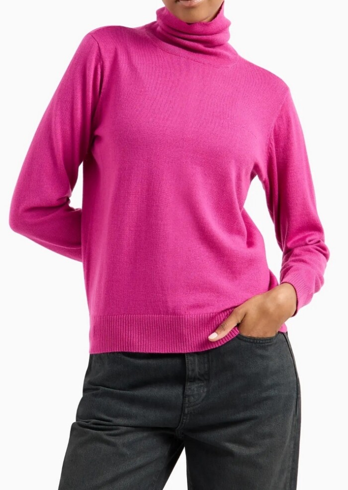 Maglione Dolcevita  in Lana - ARMANI | Exchange - Donna - Art. 6DYM1KYME3Z7420 - Ciclamino
