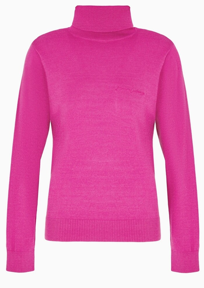 Maglione Dolcevita  in Lana - ARMANI | Exchange - Donna - Art. 6DYM1KYME3Z7420 - Ciclamino - immagine 4