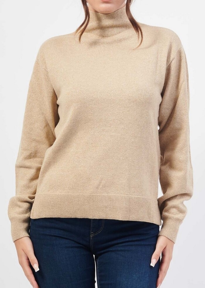 Maglia in Lurex - ARMANI | Exchange - Donna - Art. 6DYM2QYM1VZ1200 - Oro