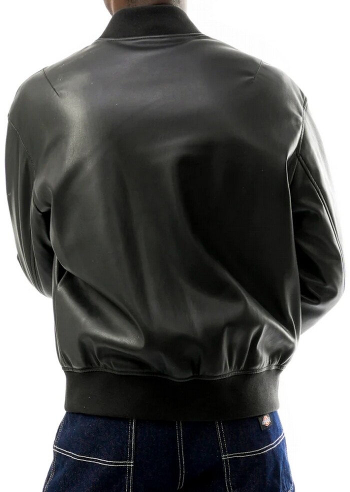 Giacchetto Bomber in Ecopelle - ARMANI | Exchange - Uomo - Art. 6DZB23ZE1CZ11200 - Nero - immagine 7