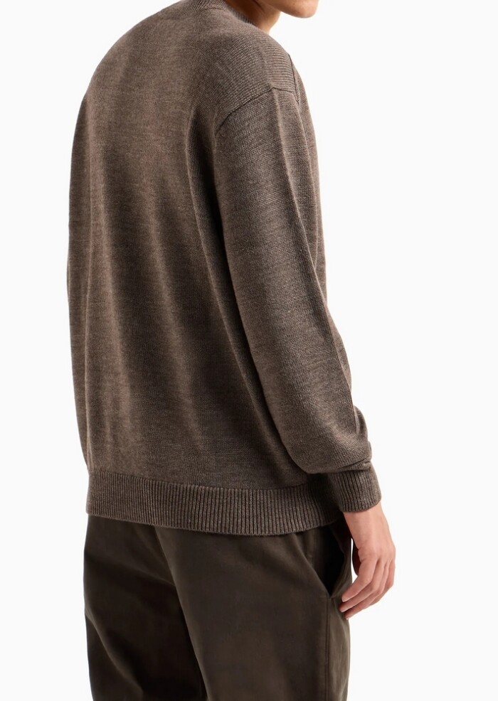 Maglione Girocollo - ARMANI | Exchange - Uomo - Art. 6DZM1FZM1LZ13718 - Tortora - immagine 3