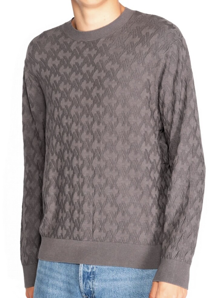 Maglione Girocollo Logo Jaquard - ARMANI | Exchange - Uomo - Art. 6DZM6KZM4DZ119DU - Grigio