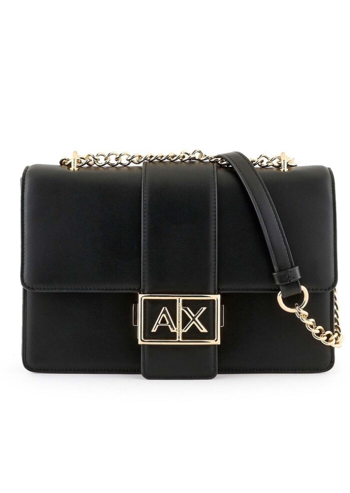 Borsa a Tracolla con Catena - ARMANI | Exchange - Donna - Art. 9491674F786114949 - Nero - immagine 5