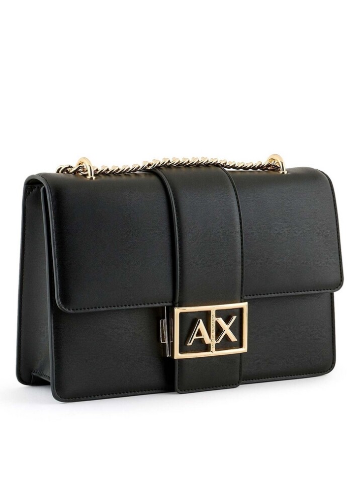 Borsa a Tracolla con Catena - ARMANI | Exchange - Donna - Art. 9491674F786114949 - Nero - immagine 4