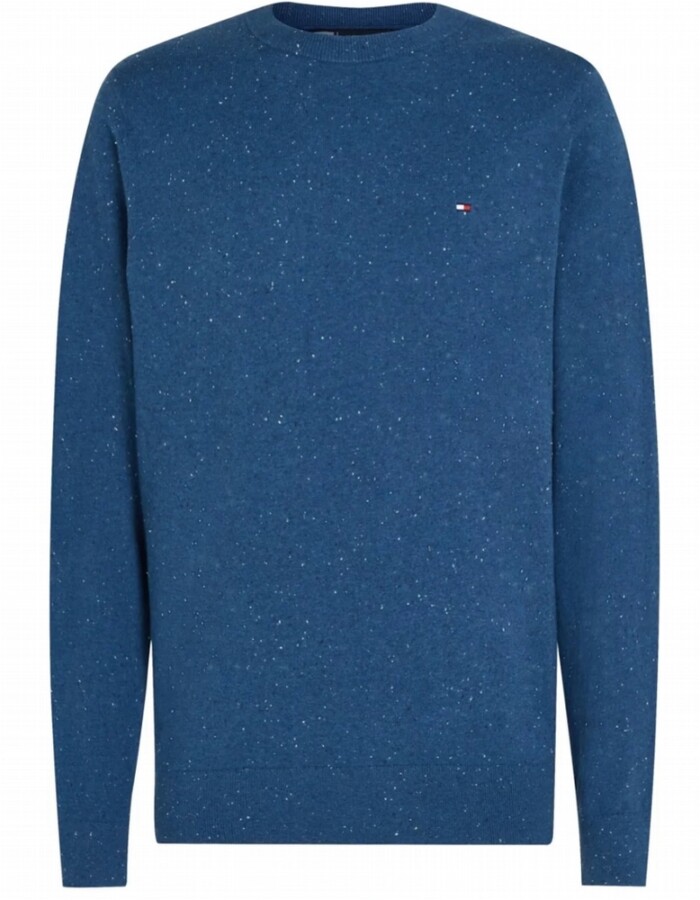 Maglione Cotone e Cashemere Melange - TOMMY HILFIGER - MW0MW280460GY - Azzurro - immagine 4