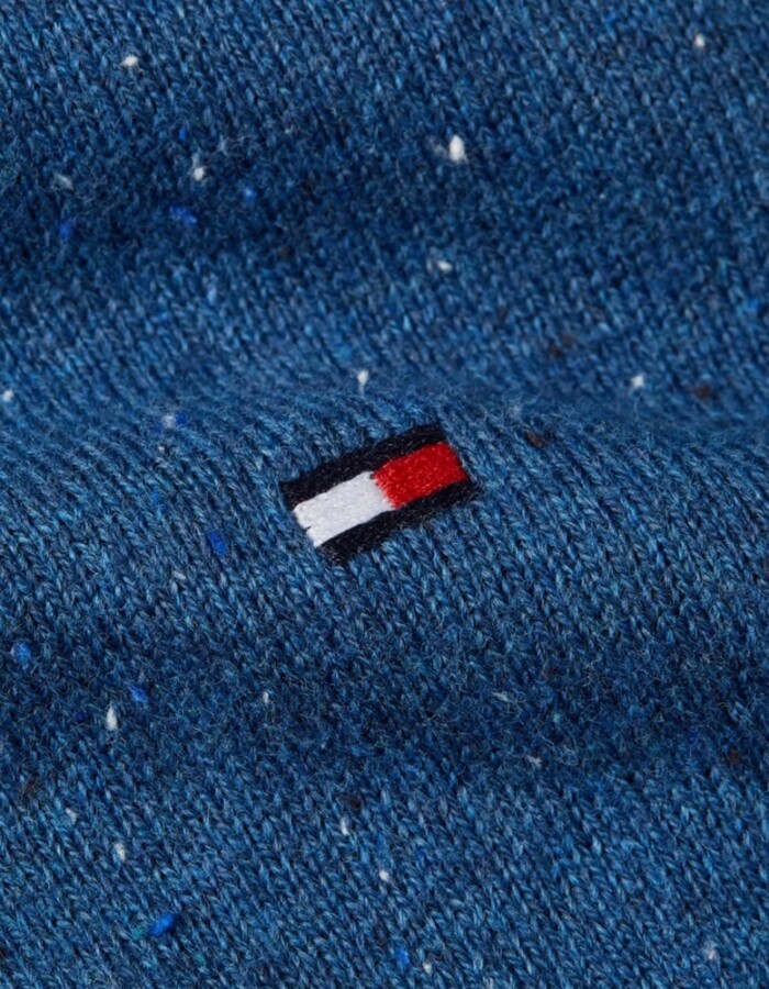 Maglione Cotone e Cashemere Melange - TOMMY HILFIGER - MW0MW280460GY - Azzurro - immagine 3