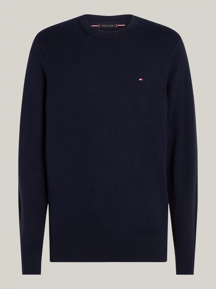 Maglione Cotone e Cashemere - TOMMY HILFIGER - MW0MW28046DW5 - Blu - immagine 5