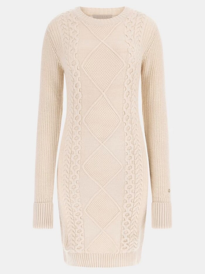 Abito in Maglia - GUESS - W4BK17Z3HW0 - Beige - immagine 5