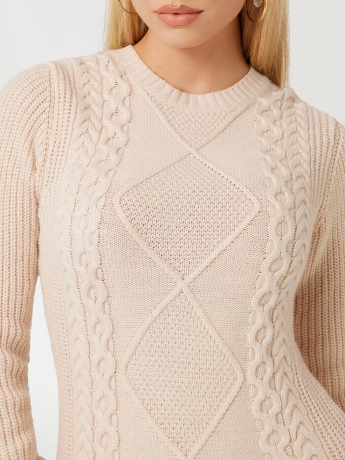 Abito in Maglia - GUESS - W4BK17Z3HW0 - Beige - immagine 3