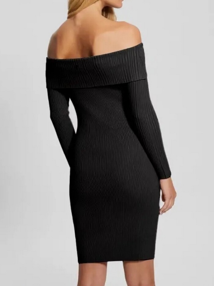 Abito Mini in Maglia Spalle Scoperte - GUESS - W4BK97 Z2YJ2 - Nero - immagine 3