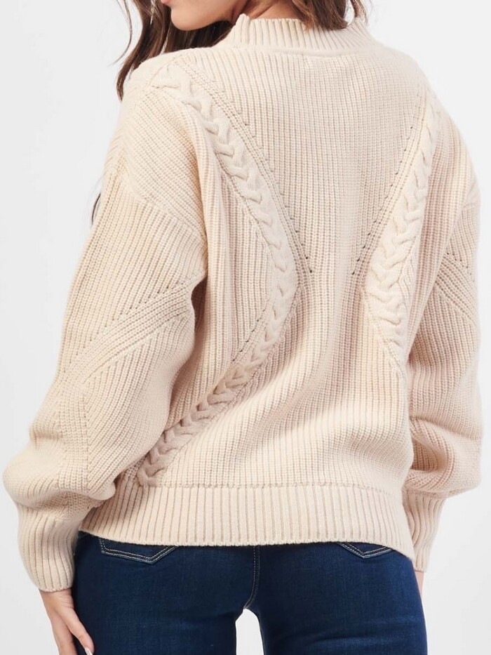 Maglione Girocollo - GUESS - W4BR41 Z3HW0 F1XL - Biscotto - immagine 4
