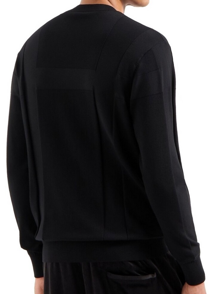 Maglione Girocollo Operato - ARMANI | Exchange - Uomo - Art. XM000103AF10454UC001 - Nero - immagine 4