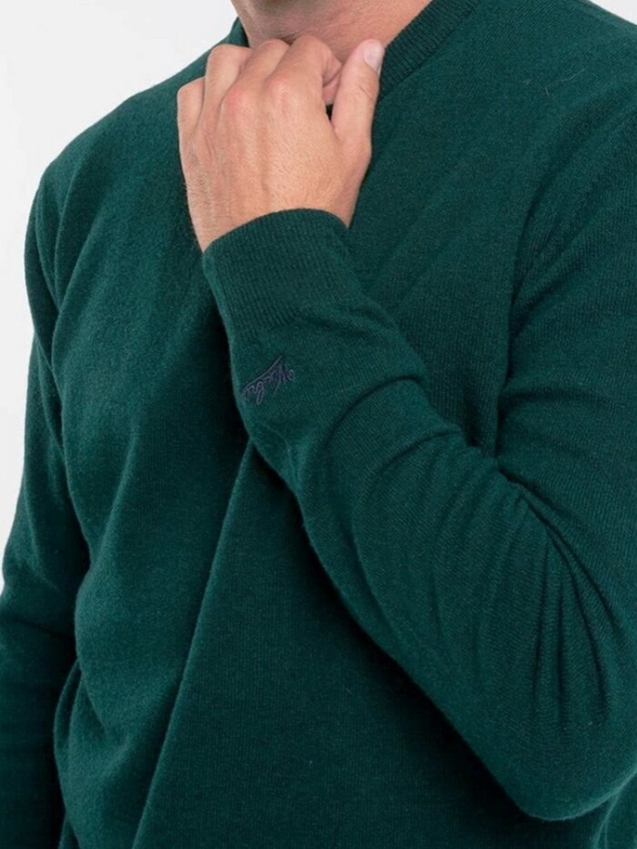 Maglione in Lambswool  - WOOLRICH - Art. CFWOKN0278MRUF0469 - Verde - immagine 2