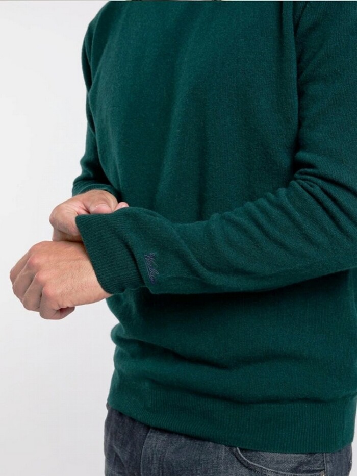 Maglione in Lambswool  - WOOLRICH - Art. CFWOKN0278MRUF0469 - Verde - immagine 4