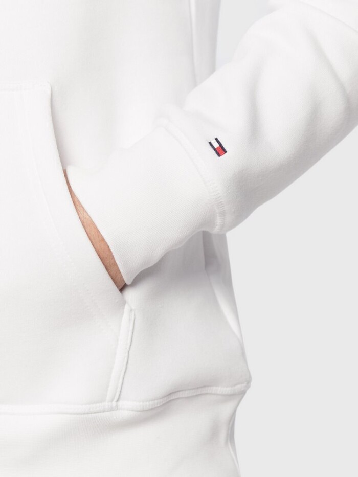 Felpa con Cappuccio e Logo Stampato - TOMMY HILFIGER - MW0MW29301YBR - Bianco - immagine 3