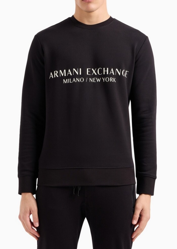 Felpa Girocollo Leggera - ARMANI | Exchange - 8NZM88ZJKRZ1200 - Nero