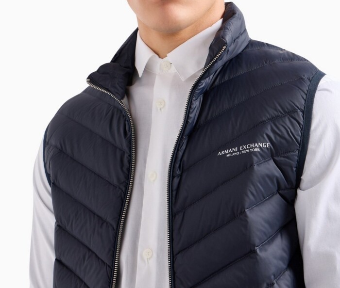 Camicia Slim Fit in Popeline di Cotone Elasticizzato - ARMANI | Exchange - 8NZC31ZN28Z1100 - Bianco - immagine 3