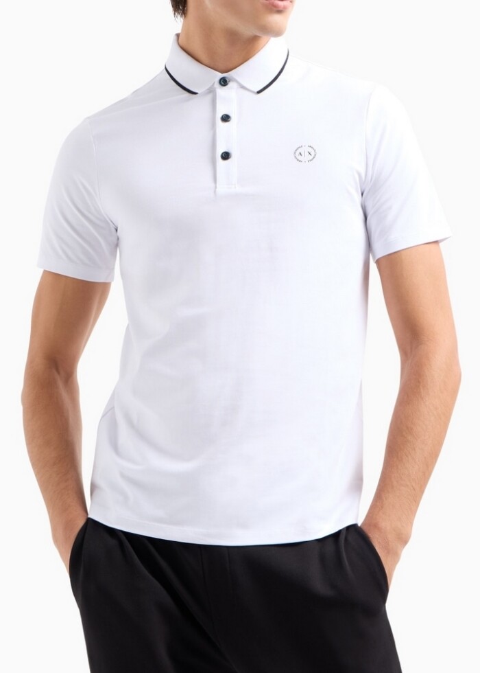 Polo Manica Corta in Piquet - ARMANI | Exchange - 8NZF70Z8M9Z1100 - Bianco