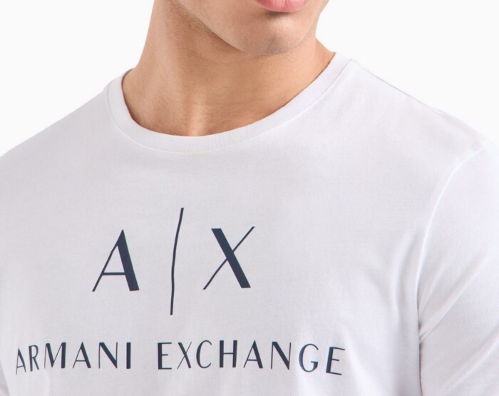 T-Shirt Regular Fit con Logo - ARMANI | Exchange - 8NZTCJZ8H4Z1200 - Bianco - immagine 2