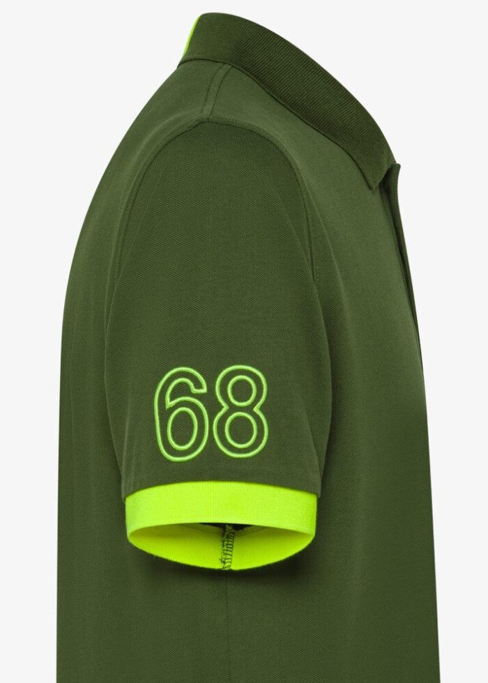 Polo Manica Corta Logo Fluo - SUN68 - K35122 - Verde - immagine 2