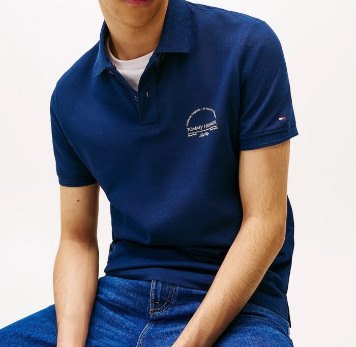 Polo Manica Corta Logo Sail Cup - TOMMY HILFIGER - MW0MW38486DAF - Blu aperto - immagine 2