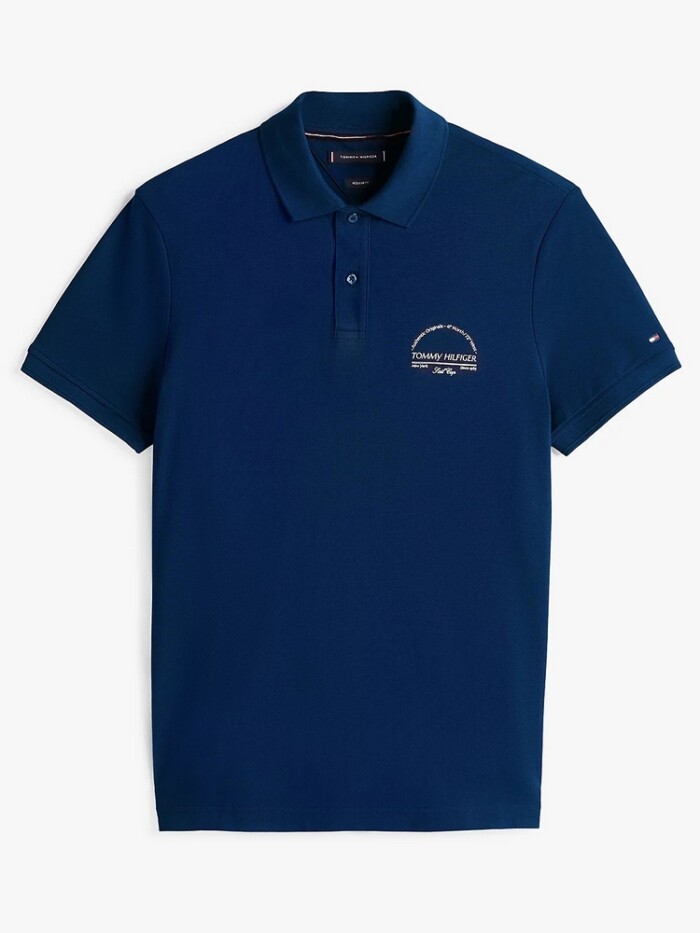 Polo Manica Corta Logo Sail Cup - TOMMY HILFIGER - MW0MW38486DAF - Blu aperto - immagine 5