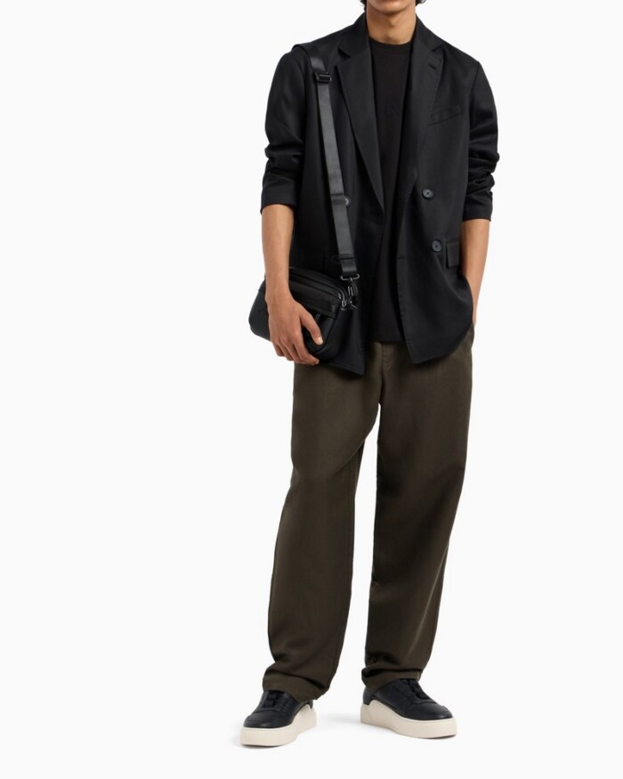 T-Shirt Regular Fit con Marchio a Rilievo - ARMANI | Exchange - XM000554AF10356UC001 - Nero - immagine 2