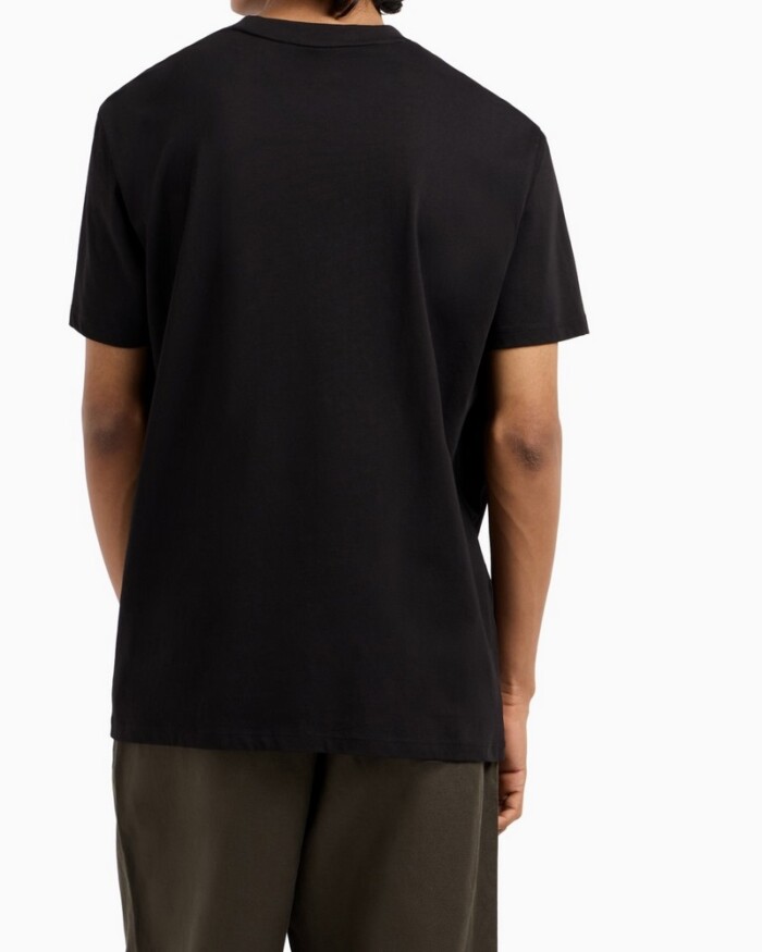 T-Shirt Regular Fit con Marchio a Rilievo - ARMANI | Exchange - XM000554AF10356UC001 - Nero - immagine 4