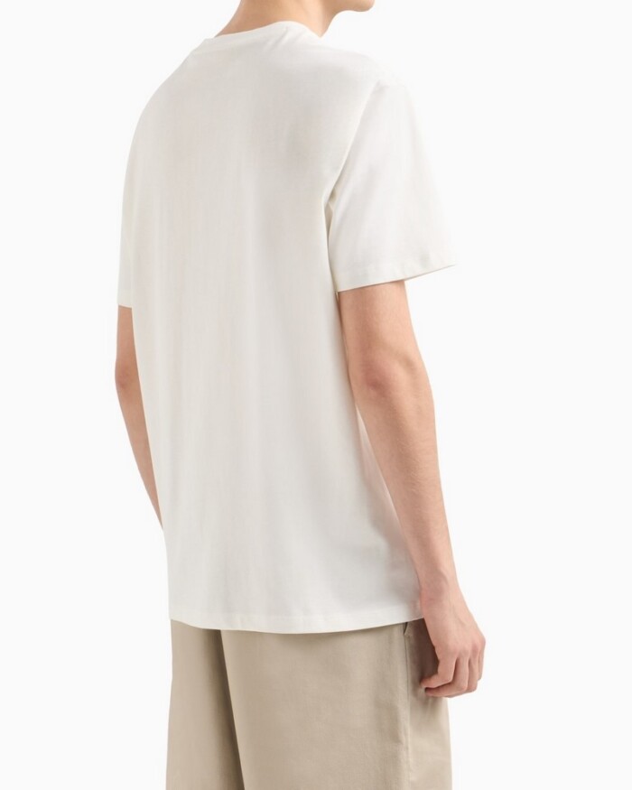T-Shirt Regular Fit con Stampa Fotografica - ARMANI | Exchange - XM000753AF10361U0009 - Panna - immagine 4