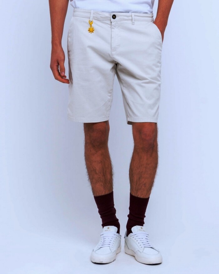 Bermuda SlimFit in Cotone Elasticizzato - MANUEL RITZ - Art. 3632B1758LC_243383 - Ghiaccio - immagine 3