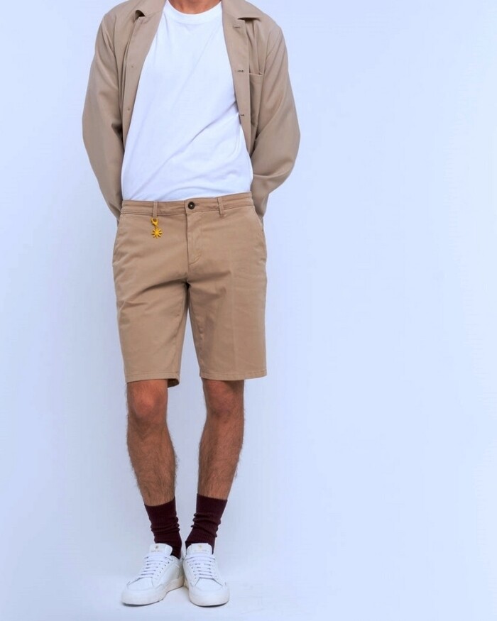 Bermuda SlimFit in Cotone Elasticizzato - MANUEL RITZ - Art. 3632B1758LC_243383 - Tabacco - immagine 2
