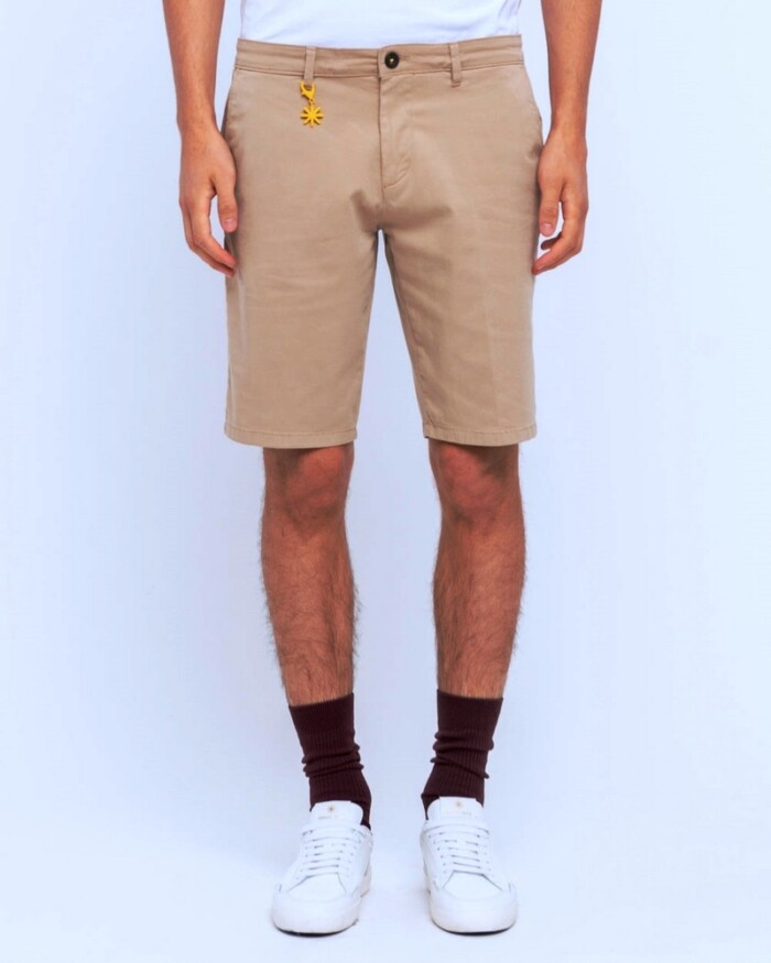 Bermuda SlimFit in Cotone Elasticizzato - MANUEL RITZ - Art. 3632B1758LC_243383 - Tabacco - immagine 3