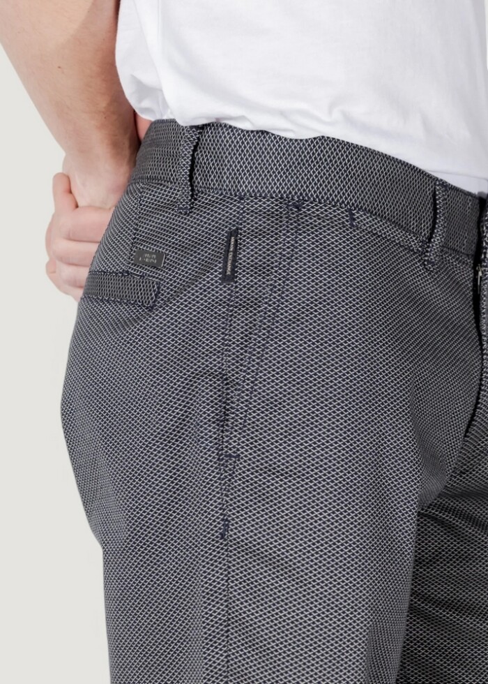 Bermuda ARMANI|Exchange in Cotone Elasticizzato Mocrofantasia - Art. XM000627AF13183FB018 - Blu - immagine 3
