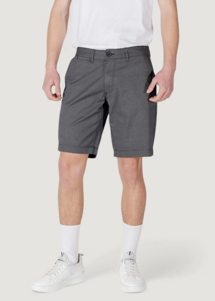 Bermuda ARMANI|Exchange in Cotone Elasticizzato Mocrofantasia - Art. XM000627AF13183FB018 - Blu - immagine 2