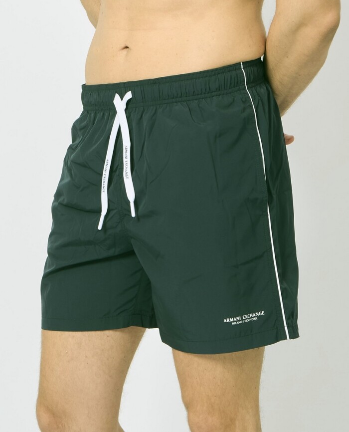 Costume Boxer Unito - ARMANI | Exchange - Art. 953035CC630UB001 - Verde scuro - immagine 5