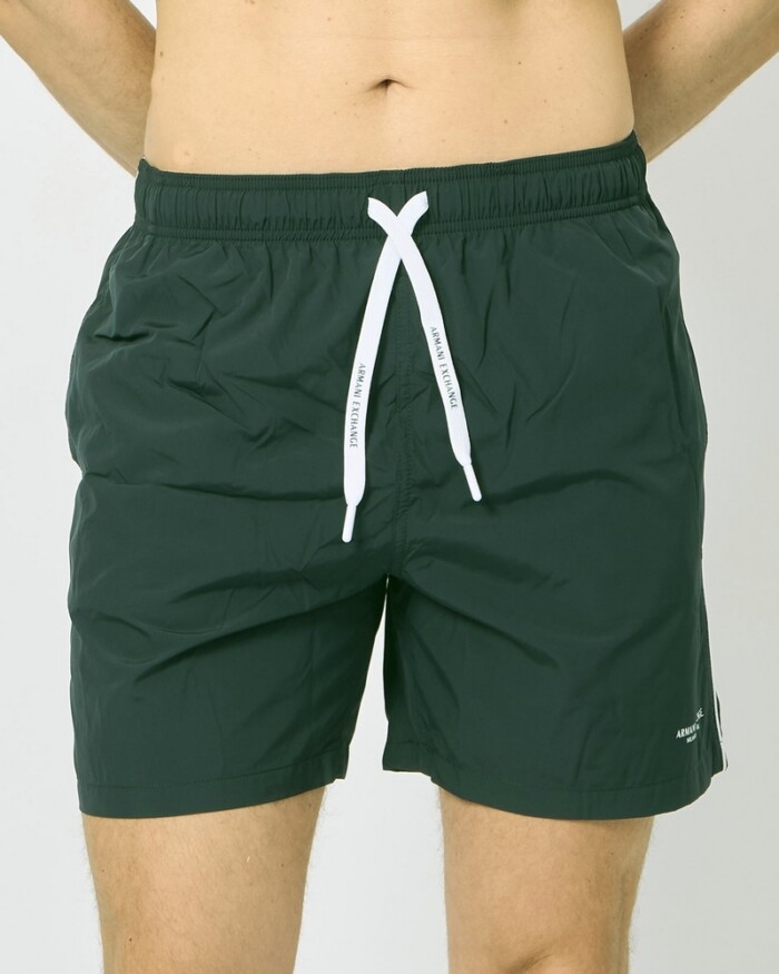 Costume Boxer Unito - ARMANI | Exchange - Art. 953035CC630UB001 - Verde scuro - immagine 3