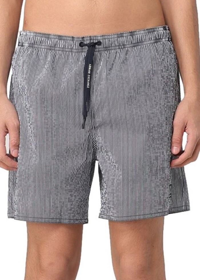 Costume Boxer a Righe - ARMANI | Exchange - Art. XM000829AF13643FB213 - Bianco/Blu